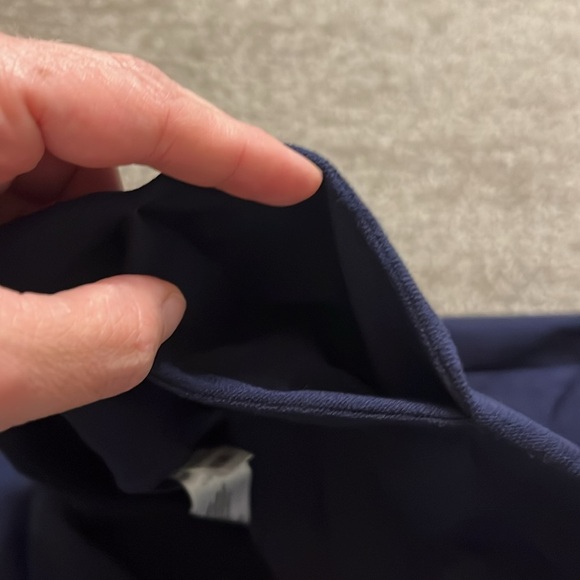 Eileen Fisher Navy Pant Elastic Waistband Pant with Side Slits Size S - Picture 8 of 11